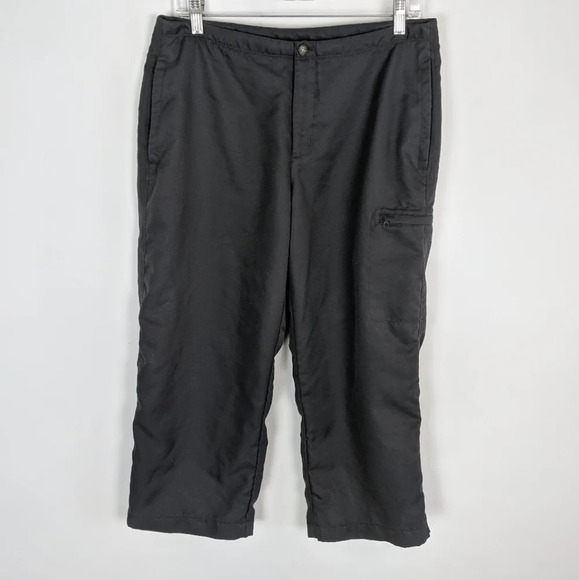 The North Face Loose Wide Straight Leg  Cropped Capri Cargo Pants Hiking Women M - Picture 1 of 9